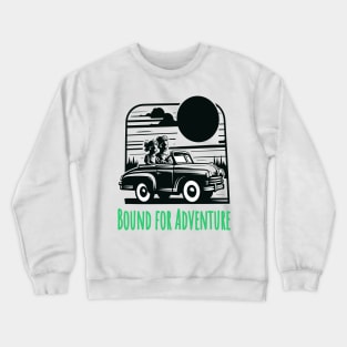 Journey Awaits - Sibling Road Trip Emblem Crewneck Sweatshirt